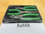 Snap-On Tools USA NEW 3PC GREEN Soft Grip Mix Pliers GIFT PACK Lot Set PL307ACFG