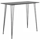 Bar Counter Table Metal Legs MDF Tabletop Decorative Kitchen Dining Furniture