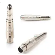 XLR to 1/4 6.35 TRS Audio Speaker Plugs 3 Pin Headphone Jack Adapter Connector