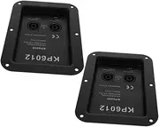 MINAOLULUS 2 Pcs Box Speaker Terminal Connector Plate Durable Subwoofer Box Versatile Wiring Back Panel for Stage Speaker and Home Car Stereo Compatible with Stage Box