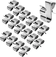 50 Pieces Solar PV Cable Clamps Solar Module Cable Clips Stainless Steel Pendant Wire Clips Trailer Frame Wire Clamps for photovoltaic Cable Solar Panel Solar Module Fixation