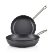 Anolon Accolade Hard-Anodized Precision Forge Skillet Twin Pack, Moonstone
