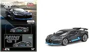 True Scale Miniatures Model Car Compatible with Bugatti Divo Presentation 1/64 Diecast Model Car MGT00474