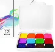 Washable Ink Pads for Kids - Waterproof Craft Ink Pad Washable - 12/24 Colors Finger Painting Ink Pads Kindergarten Finger Drawing Pigment for