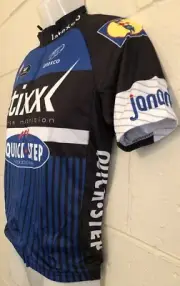 NEW COOLMAX Vermarc etixx Cycling Bicycle Jersey Size Small Blue Black White