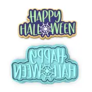 Happy Halloween Web Cookie Cutter & Stamp | Spider Trick or Treat Spiders Webs