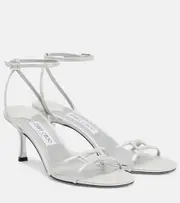 [Jimmy Choo] Jimmy Choo Leo 65 leather sandals AU 5.5 silver