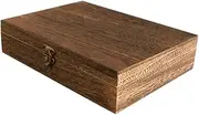 1 Pc Wooden Storage Box Wood Craft Pirate Storage Chest Wood Treasure Chest Farmhouse Trinket Organizer Rustic Document Case Retro Decor Simple Storage Case Gift Shipping Box