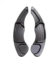 Car Steering Wheel Shift Paddles for F&ord Mondeo/Fusion 13-19/Edge 15-19 Taurus Auto Car Styling Aluminum Steering Wheel DSG Shift Paddle Shifter Gear Extension HTEOPOEKFR(Black)