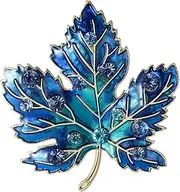 [BBirTtyQV] Dripping Maple Leaf Chinese Restaurant Brooch Elegant Diamond-Set Pins, Blazer, Corsage Accessories