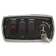 Boat Ignition Switch Panel K-352-002 | 188085 6 1/2 x 3 1/4 Inch