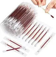Iodine Swabs, Cotton Swab Iodophor Skin Disinfection Swab Individually Wrapped,100 Pcs Disposable Iodine Swabs, Iodine Swabs Individually Wrapped for Nose Care, Disinfection Wound, Outdoor Supplies