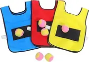 Bright and Comfortable Sticky Vest Game Kids Outdoor Interactive Toy for Hand-Eye Coordination Training