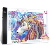 LED Light Pad for Diamond Art, Light Table Trace Light Board for Painting A3