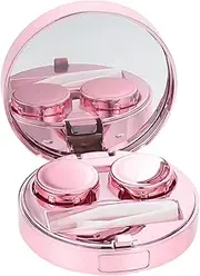 [WOOVEEWIND] Compact and Stylish Plastic Lens Storage Box Mirror and Lens Tool for Travelers