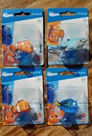 Set of 4 ~ Disney Pixar Mattel Mini Figures Collection Finding Nemo Dory