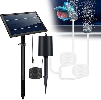 Solar Pond Aerator for Fish Pond, Built-in Battery Backup, 3 Working Modes