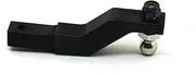 CNC Aluminum Tow Trailer Drop Hitch Receiver for TRX4 Crawler Black Screw Hook