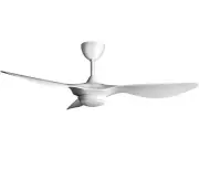 reiga 52 Inch Smart White Ceiling Fan with Light and Remote ETL