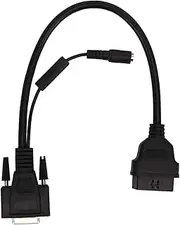 OBD I Adaptor Box Switch Wiring Cable 16pin Male to 15pin Female Bluetooth Conversion Cable Ideal Replacement for Scanning Tools in ATVs Heavy and Commercial Vehicles and