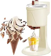 Ice Cream Makers, 1l Automatic Frozen Yogurt & Dessert Machine for Home, Soft Serve Ice Cream Machine, Ice Cream Mix for Machine, Ice-Cream Maker with Removable Bowl