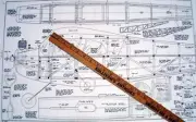 Megow SUPER QUAKER PLANS & PATTERNS Reduced to 80% size OT FF RC Model Airplane