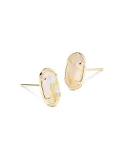 Kendra Scott Grayson Stone Stud Earrings in 14K Gold Plated