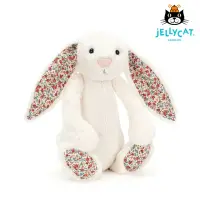 在飛比找momo購物網優惠-【JELLYCAT】36cm 典雅白碎花兔(Blossom 