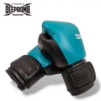 在飛比找momo購物網優惠-【DEEPBOMB】文青系列拳套-藍綠色12-14oz(拳套