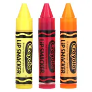 Lip Smacker, Crayola, Lip Balm, Variety Pack, 3 Pack, 0.14 oz (4 g) Each