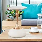 Small Round Side End Table Decor Iron Drink Table for Bathroom Patio Balcony