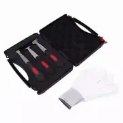 Manual Windshield Urethane Scraper Tool Kit with 3pcs Blades with Soft Rubber