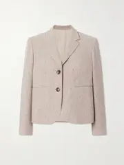 [Fortela] Fortela - Brooke Mélange Wool-blend Tweed Blazer - Off-white - IT40 IT 40 Off-white