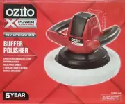 OZITO 18V PXC Cordless Orbital Buffer Polisher Car Boat + 2 Bonnets Pads - SKIN