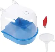 Happyyami Birds Bathing Tub with Funnel Shower Basin Like Parrots Durable and Safe Pet Cleaning Tool with Ingenious Design for Fun Bathing Experience Random Color