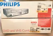 Philips DVP3345V DVD /VHS Combo DVD/VCR Player, Original Box