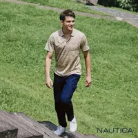 在飛比找momo購物網優惠-【NAUTICA】男裝 休閒棉麻輕薄工作褲(深藍)