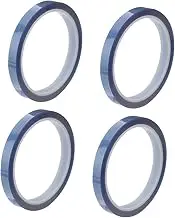 High Temp 10mm x 33m Blue Heat Resistant Tape Multi-use for Electronics Motors Paints Fixation