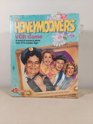 Vintage 1986 The Honeymooners VCR VHS Board Game TV-Show Mattel #1612 Sealed NOS