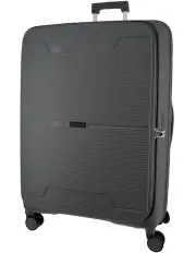 [PIERRE CARDIN] Luxe Medium 69cm Hard Shell Suitcase in Graphite