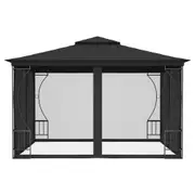 Stylish Outdoor Pavilion 3x3m With Insect Screen Garden Patio Gazebo Party Tent