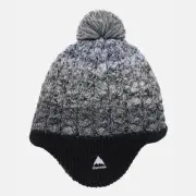 Burton Toddlers Fleece Lined Earflap Beanie in True Black - Size OSFA -Black