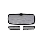 Fits 05-10 Chrysler Stainless Steel Black Mesh Grille Grill Insert Combo