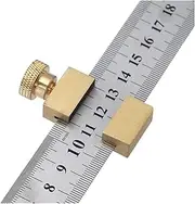 Steel Ruler Positioning Block Brass Angle Plotter Line Marking Indicator for Ruler Locator DIY Woodworking Measuring Tools Calipers
