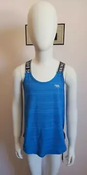 Running Bare Girls Performance Blue Cosmic Sleeveless Tank Top Size 8 New