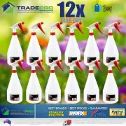 12x Spray Bottle 1000ml 1Ltr Trigger Gun Misting Sprayer Flowers Restaurant