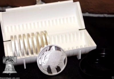 4 Sure Safe Bullion Tube Storage for Silver Copper Dollar 1oz Round Eagle Case