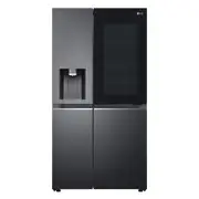 LG 635 Litre Side By Side Fridge - Matte Black