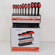 T-HANDLE HEX KEYS 10pc Metric SIZES - BRAND NEW.