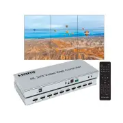 4K 9 Channel Video Wall Controller, HDMI TV Wall Processor with Audio Out, 38...